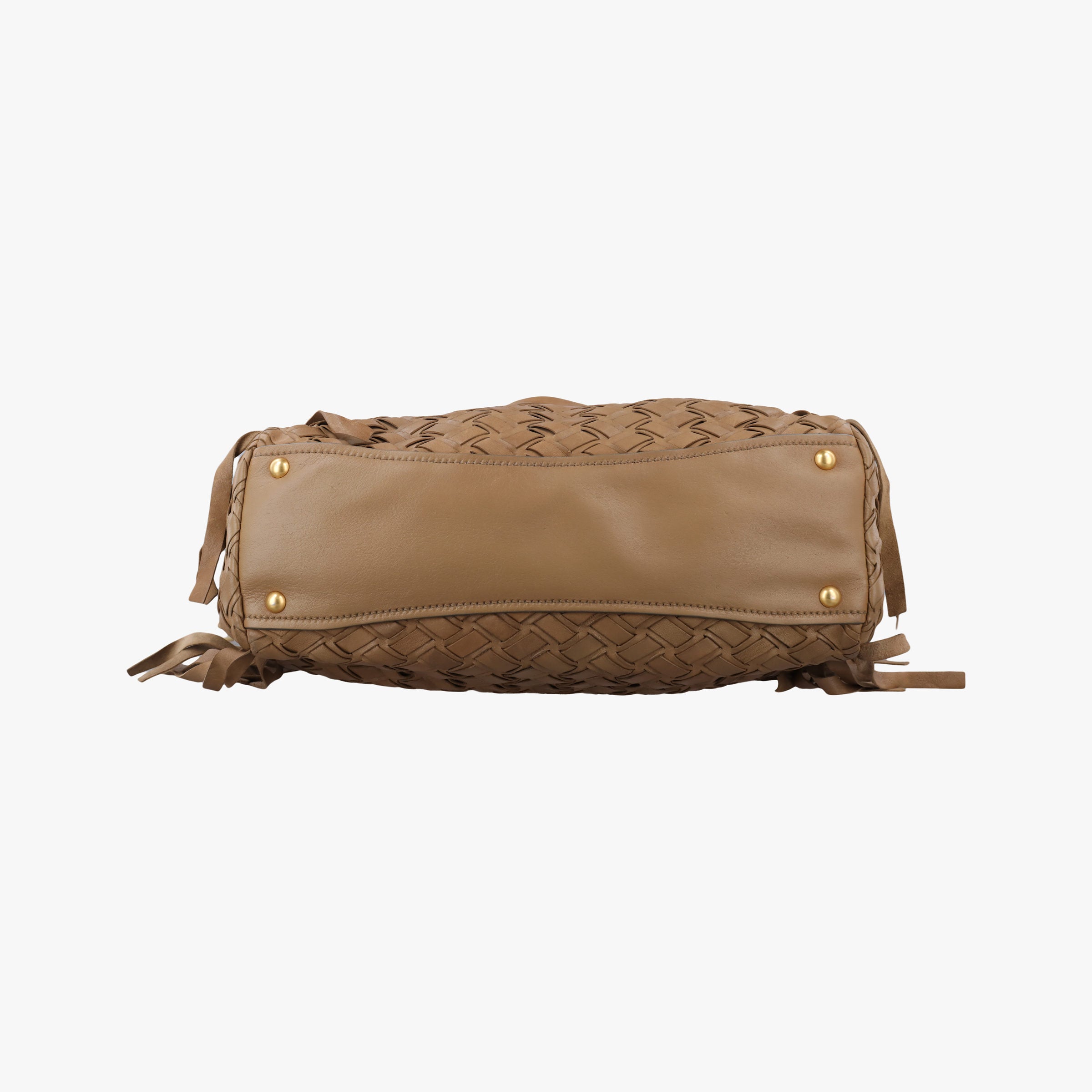 Pre-owned Miu Miu Intrecciato Brown leather  handbag | stylenewstar