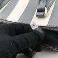 Pre-owned Prada Galleria White× Gray Saffiano Leather  shoulderbag | stylenewstar