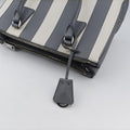Pre-owned Prada Galleria White× Gray Saffiano Leather  shoulderbag | stylenewstar