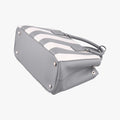 Pre-owned Prada Galleria White× Gray Saffiano Leather  shoulderbag | stylenewstar
