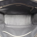 Pre-owned Prada Galleria White× Gray Saffiano Leather  shoulderbag | stylenewstar