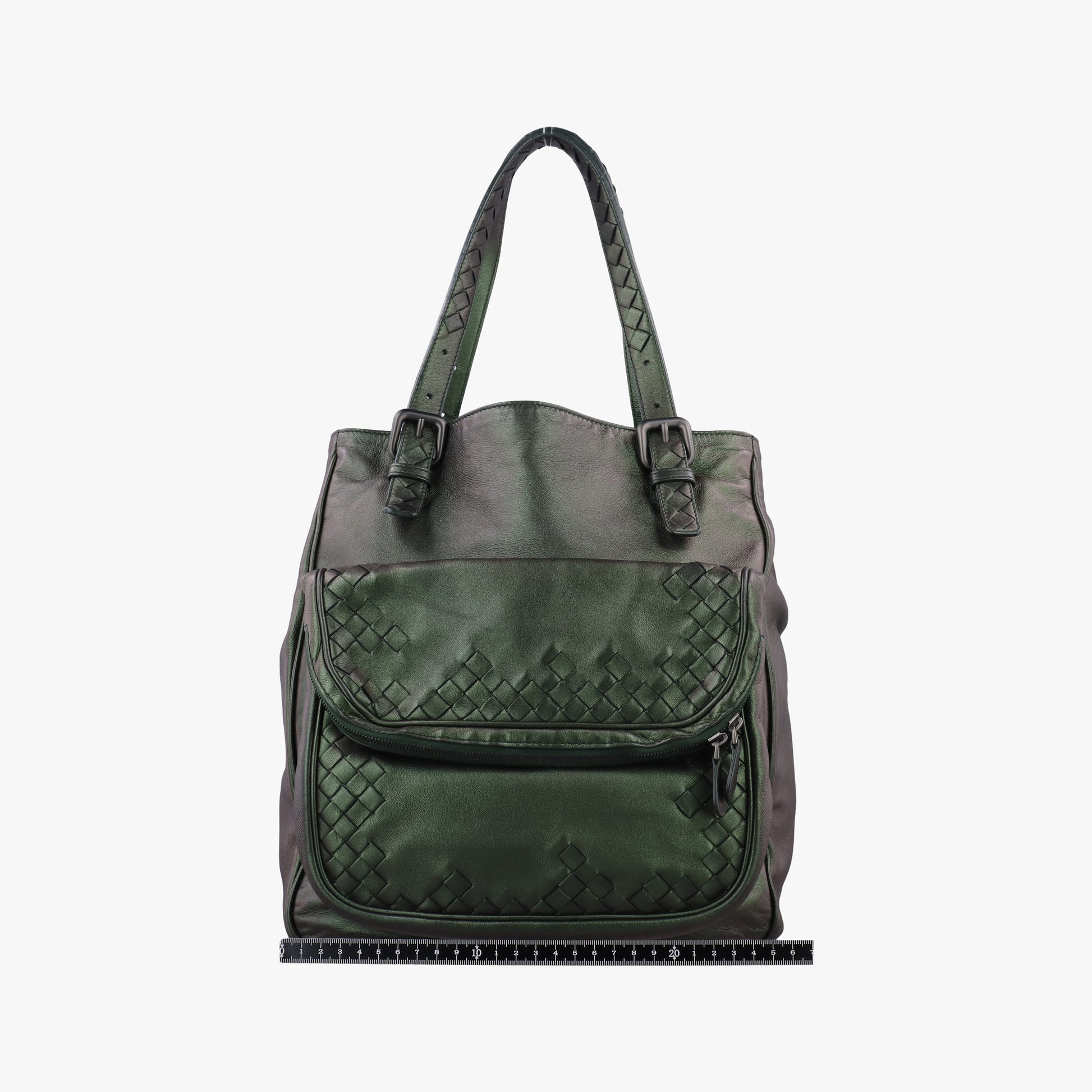 Iridescent Scarabee Iridescent Multi Pocket Tote  Iridescent Green Leather 248520 VP381 3320 EPEV 2010 5026 Aイントレチャート スカラベ マルチポケット イントレチャート トート メタリックグリーン レザー 248520 VP381 3320 EPEV 2010 5026 A