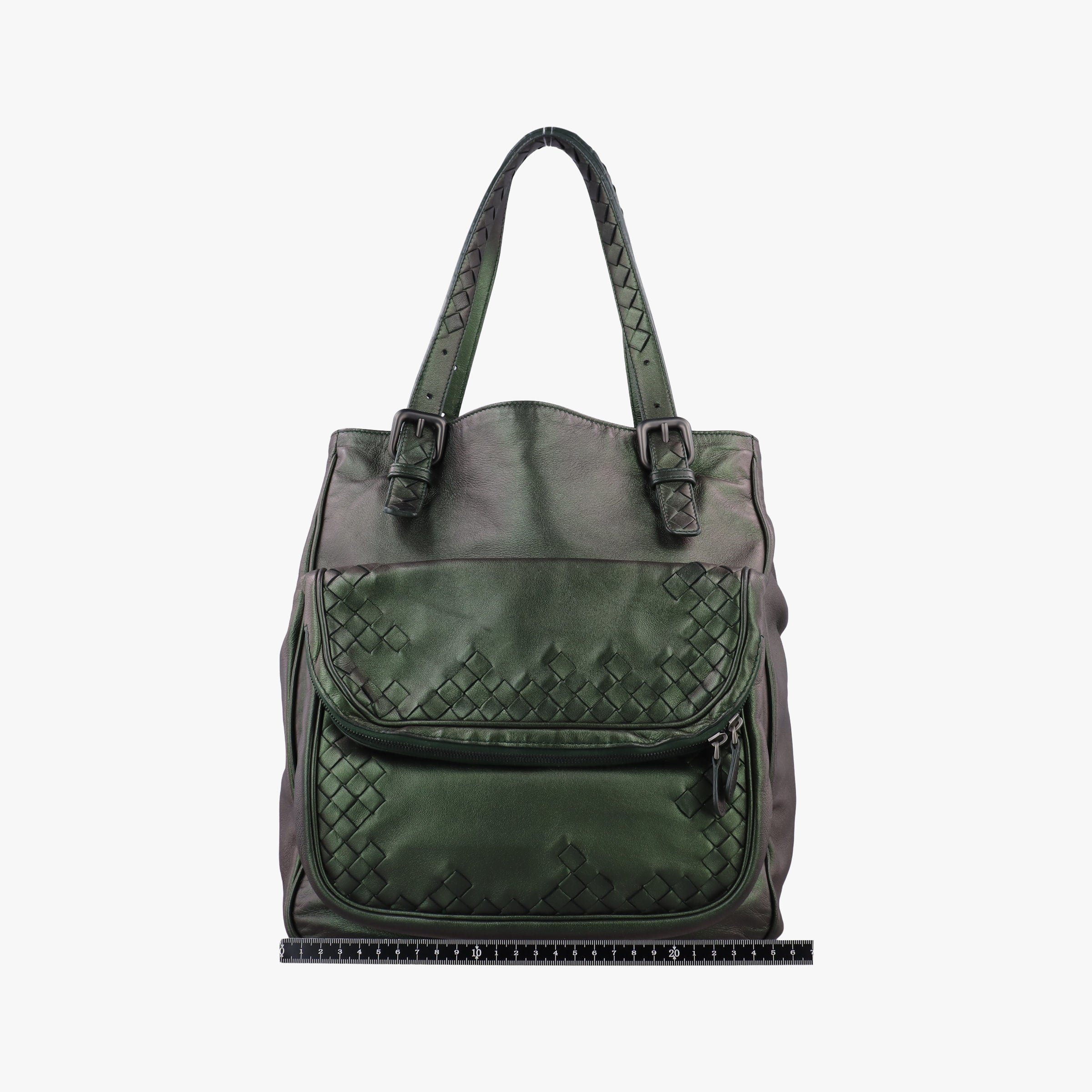 Iridescent Scarabee Iridescent Multi Pocket Tote  Iridescent Green Leather 248520 VP381 3320 EPEV 2010 5026 Aイントレチャート スカラベ マルチポケット イントレチャート トート メタリックグリーン レザー 248520 VP381 3320 EPEV 2010 5026 A