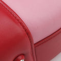 Pre-owned Miu Miu Madras Pink × Red Leather  shoulderbag | stylenewstar