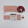 Pre-owned Miu Miu Madras Pink × Red Leather  shoulderbag | stylenewstar