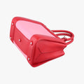 Pre-owned Miu Miu Madras Pink × Red Leather  shoulderbag | stylenewstar