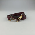 The Banner Burgundy×Multicolor Leather × canvas ITCFAND10SCA 3962173/65Bバナー ワインレッド×マルチカラー レザー×キャンバス ITCFAND10SCA 3962173/65B