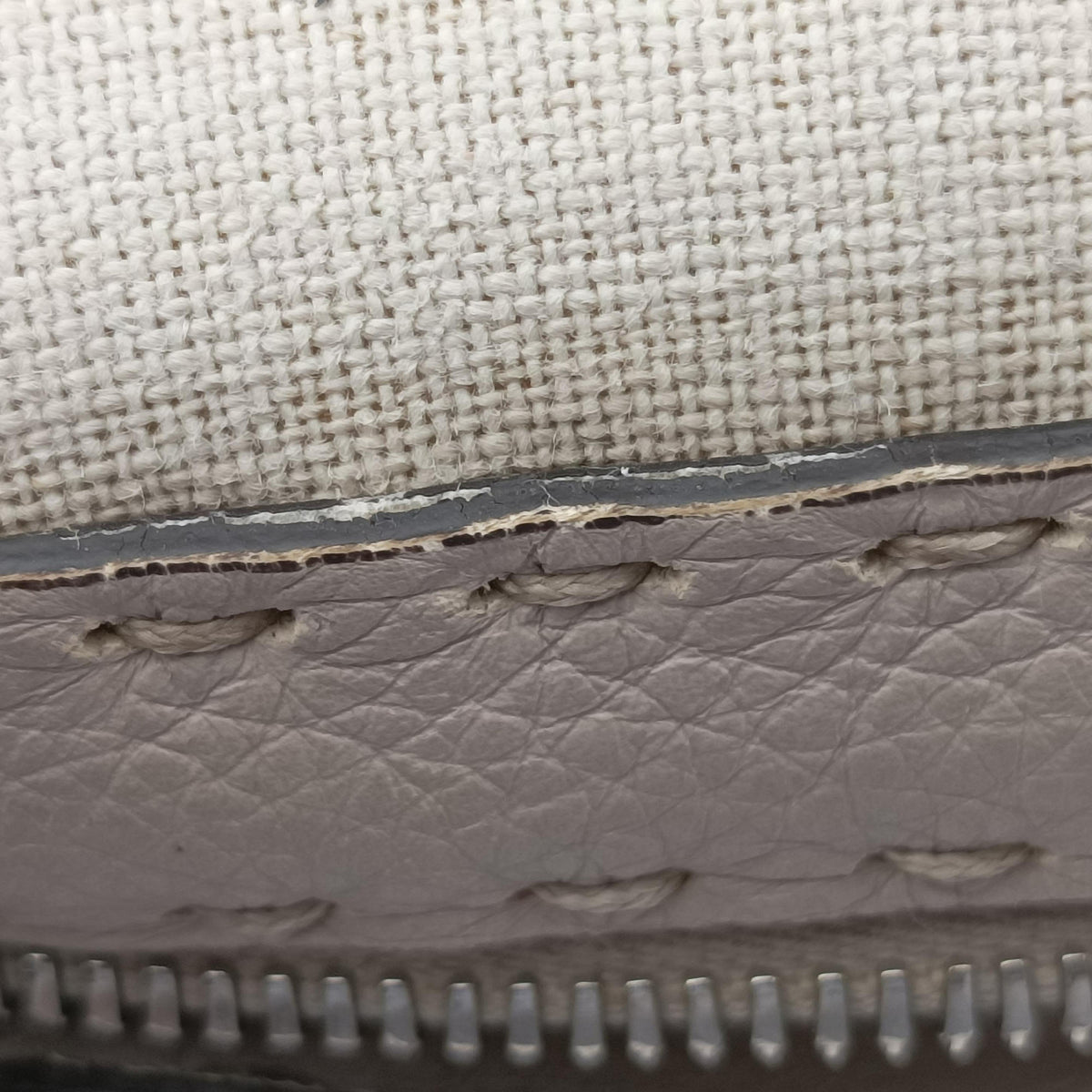 Pre-owned Fendi Travel Beige Canvas ×  Calf Leather 7VA552 shoulderbag | stylenewstar