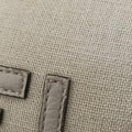 Pre-owned Fendi Travel Beige Canvas ×  Calf Leather 7VA552 shoulderbag | stylenewstar