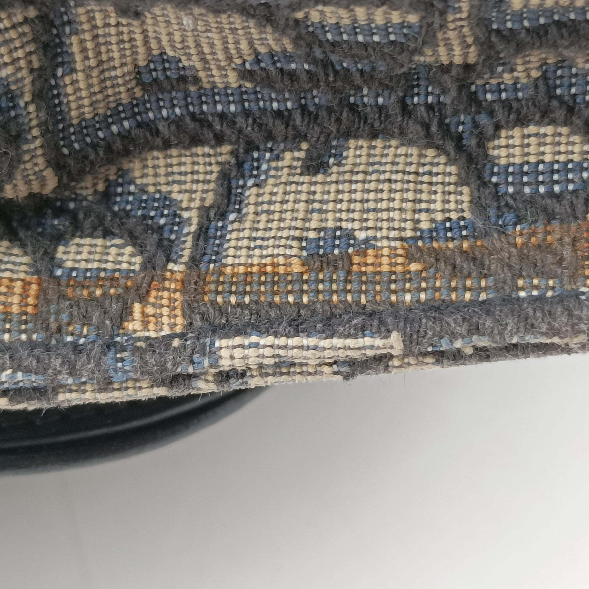 Saddle Navy×Gray Jacquard x Leather 12-MA-0252サドル ネイビー×グレー ジャガード×レザー 12-MA-0252