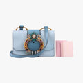Miu Lady Blue×multiclor Leather 235ミュウレディ ブルー×マルチカラー レザー 235