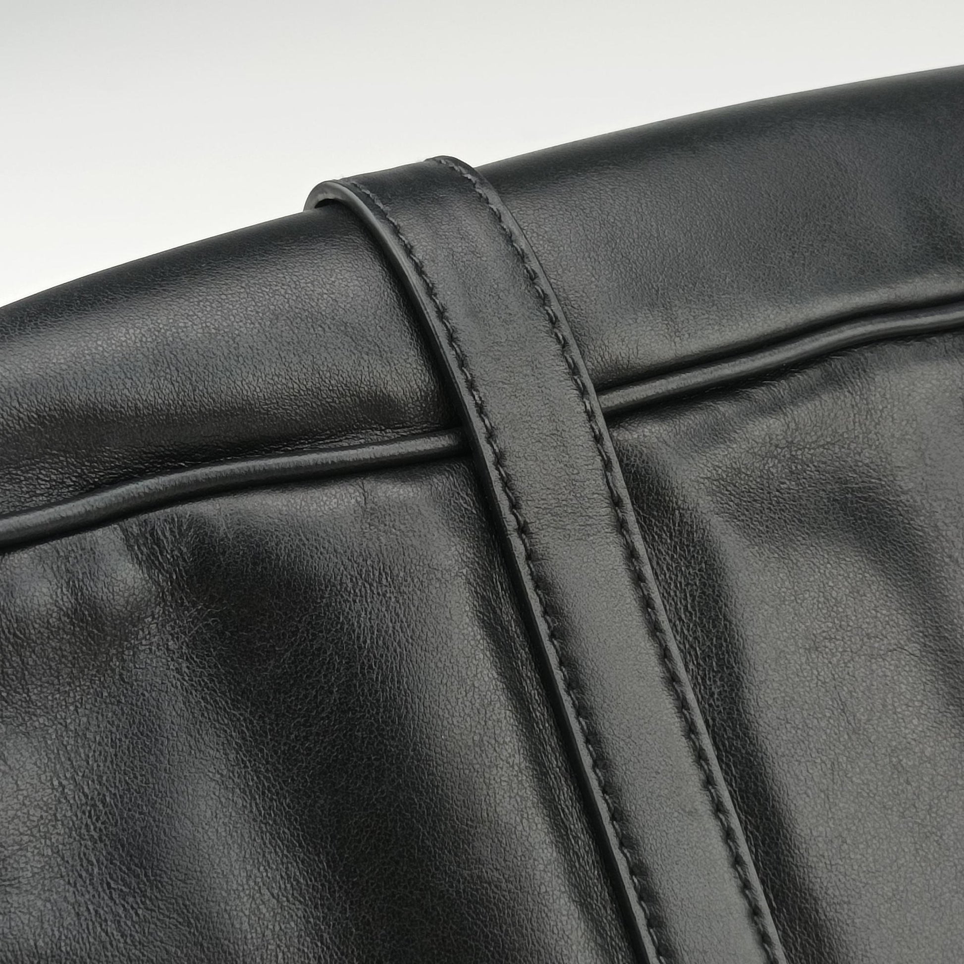 Vitello Daino Logo Black Leather BN1903 173ヴィッテロ ダイノ ロゴ ブラック レザー BN1903 173