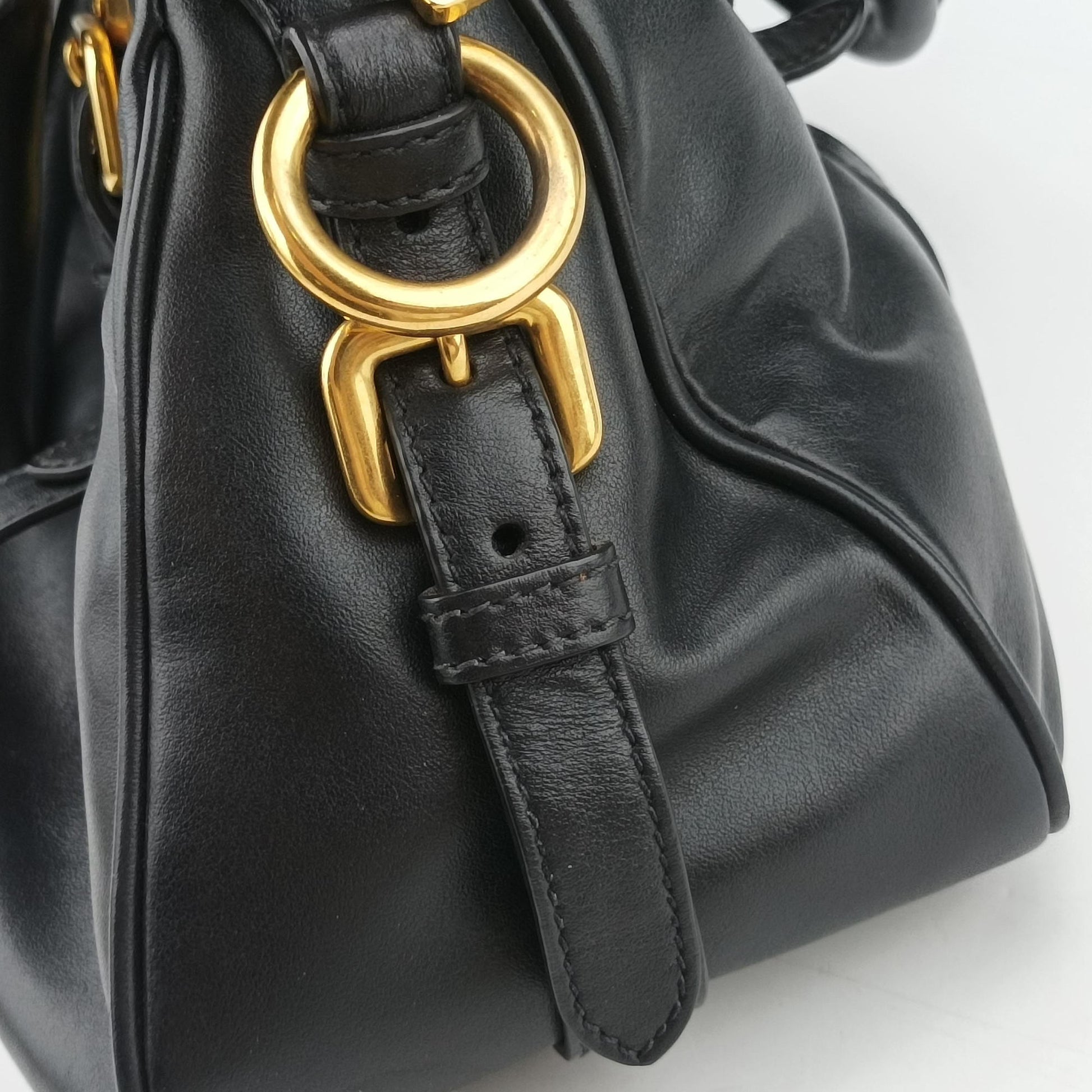 Vitello Daino Logo Black Leather BN1903 173ヴィッテロ ダイノ ロゴ ブラック レザー BN1903 173