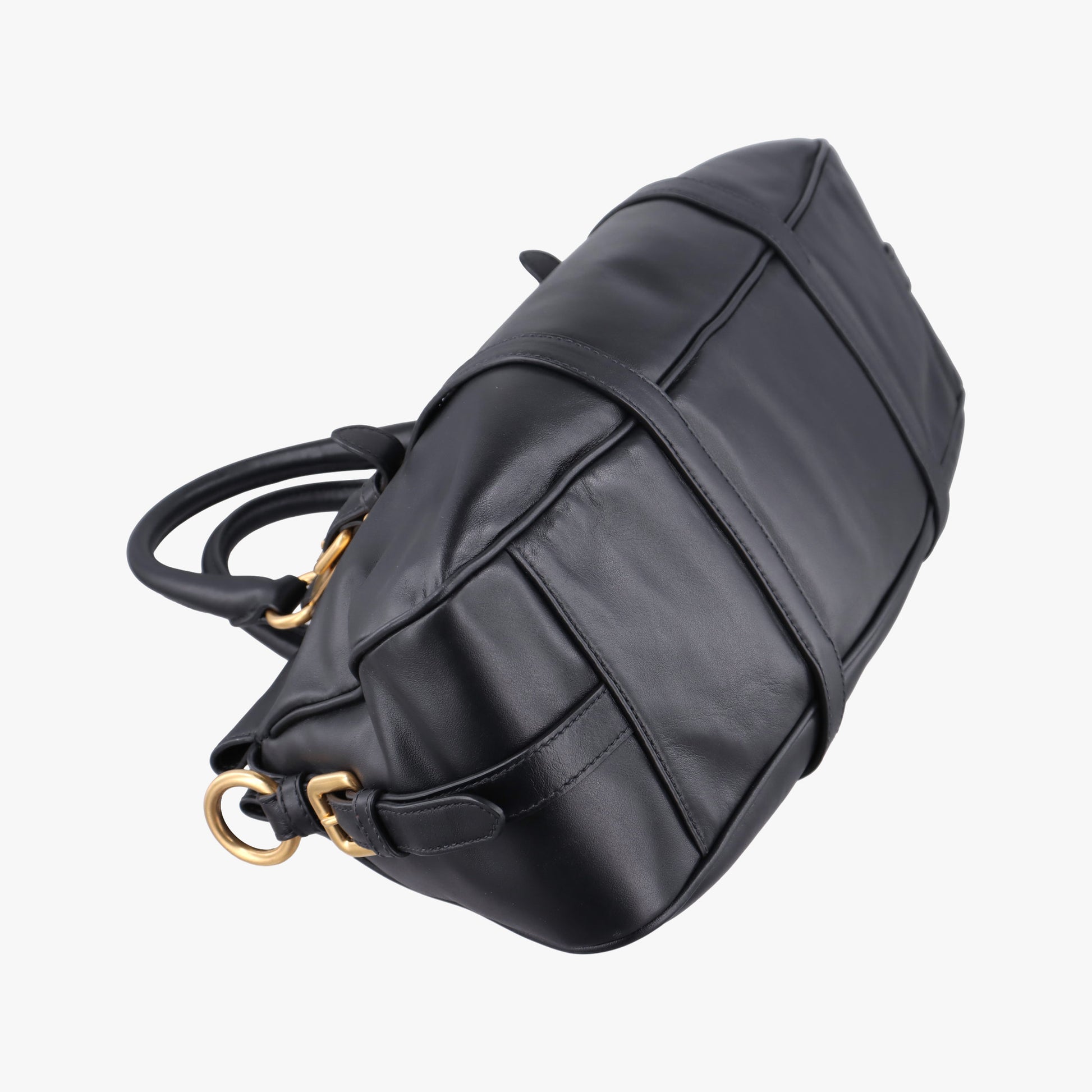 Vitello Daino Logo Black Leather BN1903 173ヴィッテロ ダイノ ロゴ ブラック レザー BN1903 173