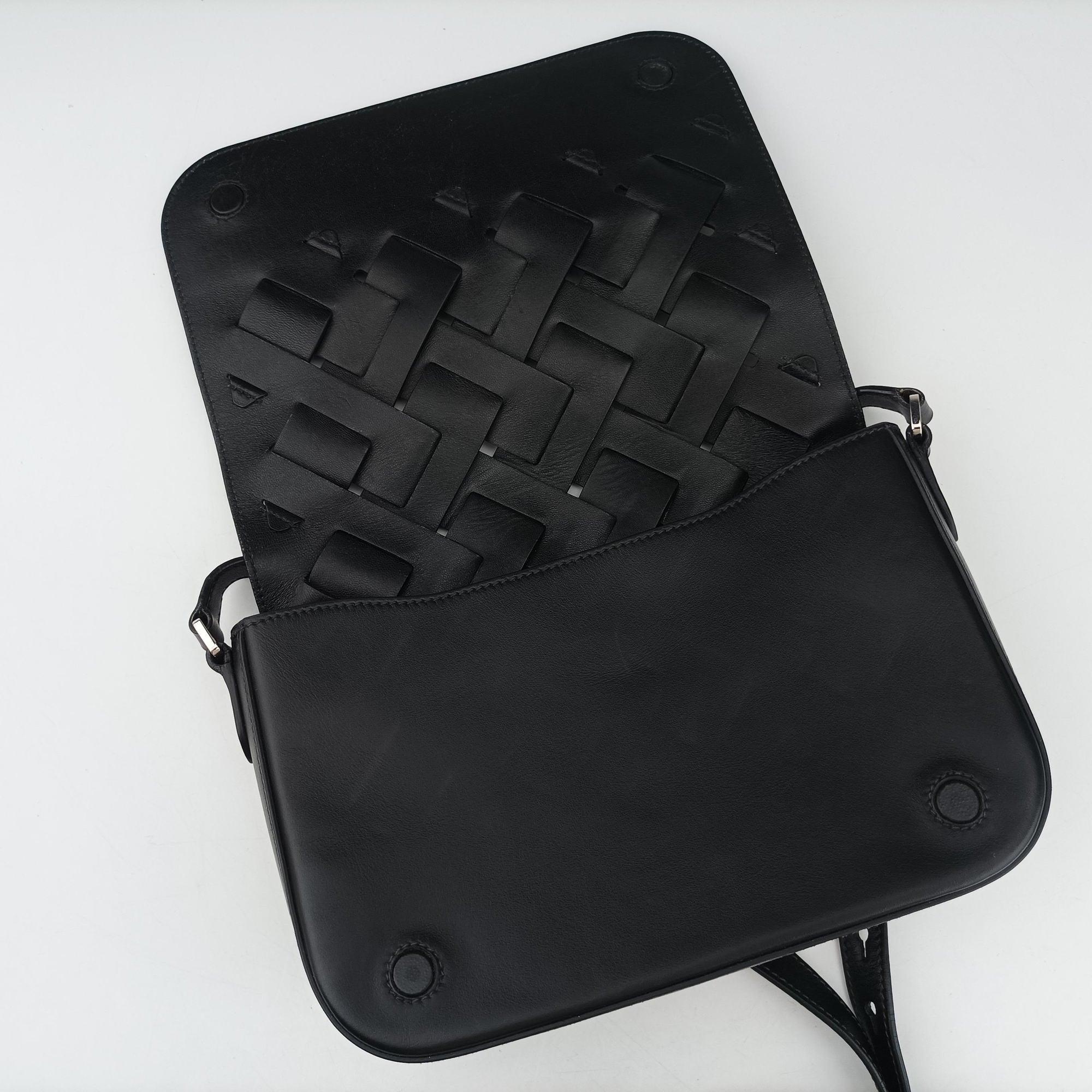 Vitello Intreccio Tress Black Leather 7/18ヴィッテロ イントレッチオ トレス ブラック レザー 7/18