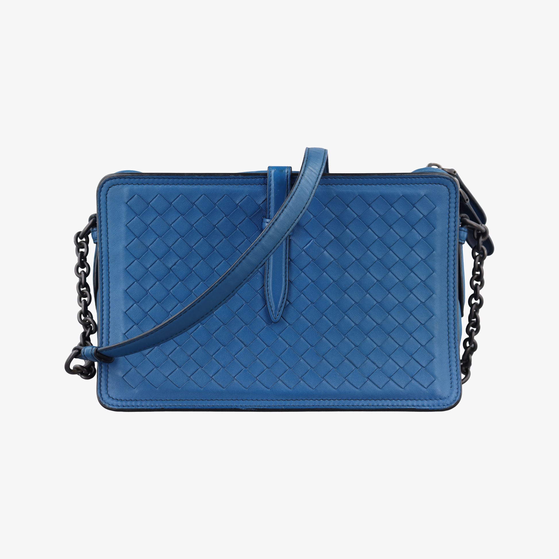Intrecciato Blue lambskin B05728435Gイントレチャート ブルー ラムスキン B05728435G