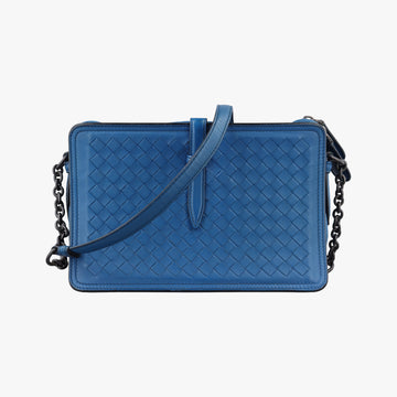 Intrecciato Blue lambskin B05728435Gイントレチャート ブルー ラムスキン B05728435G