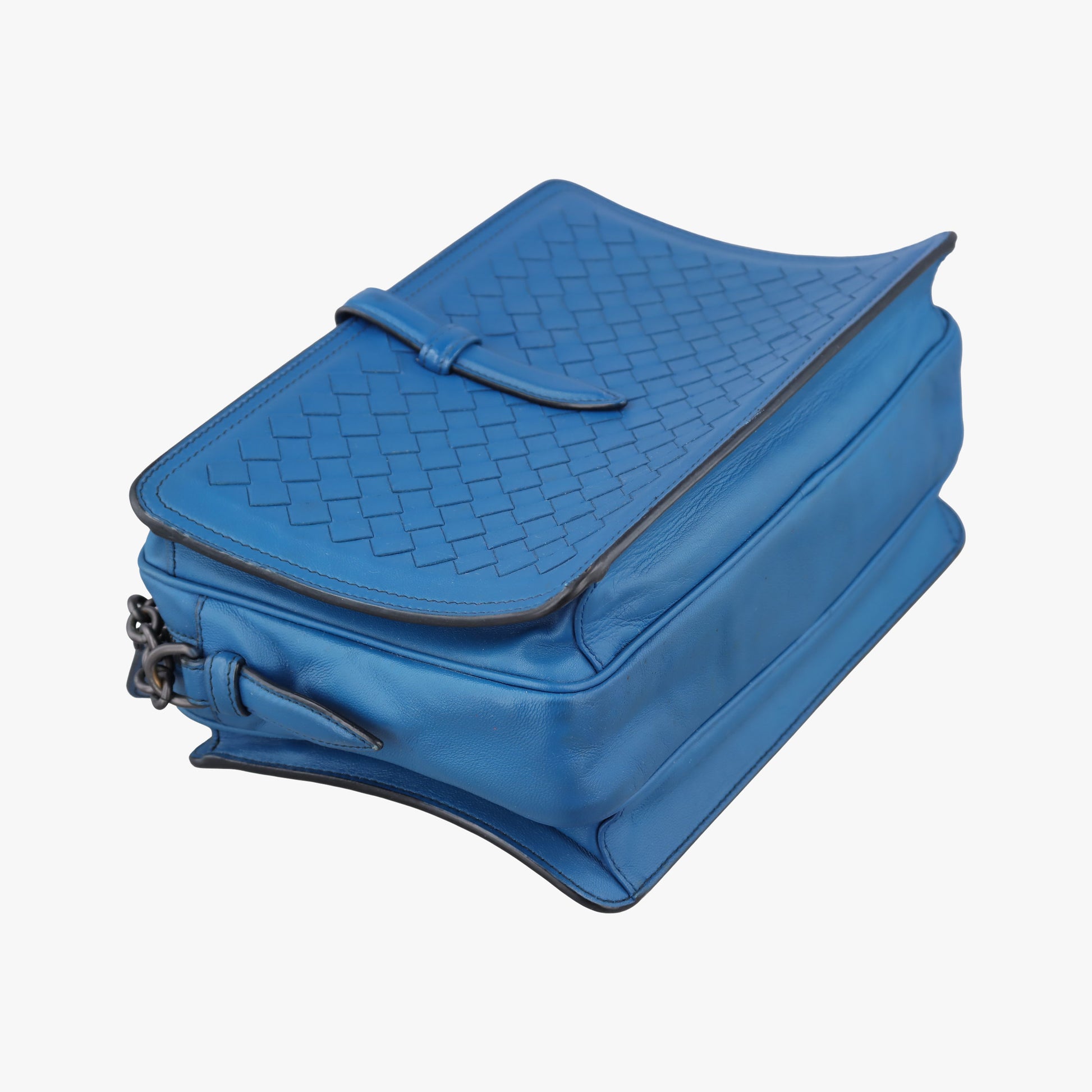 Intrecciato Blue lambskin B05728435Gイントレチャート ブルー ラムスキン B05728435G