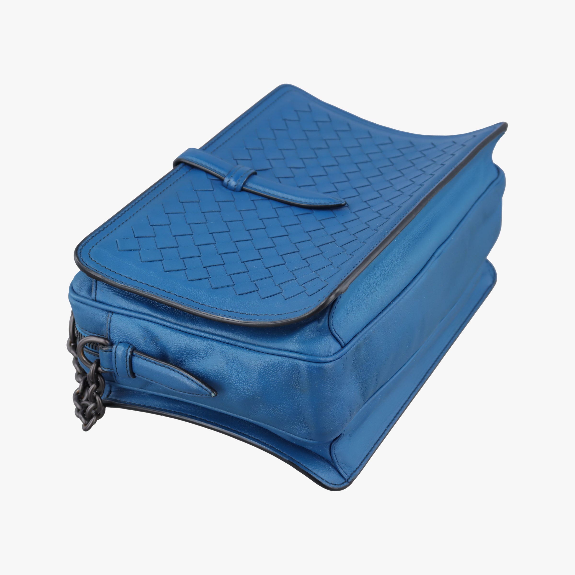 Intrecciato Blue lambskin B05728435Gイントレチャート ブルー ラムスキン B05728435G