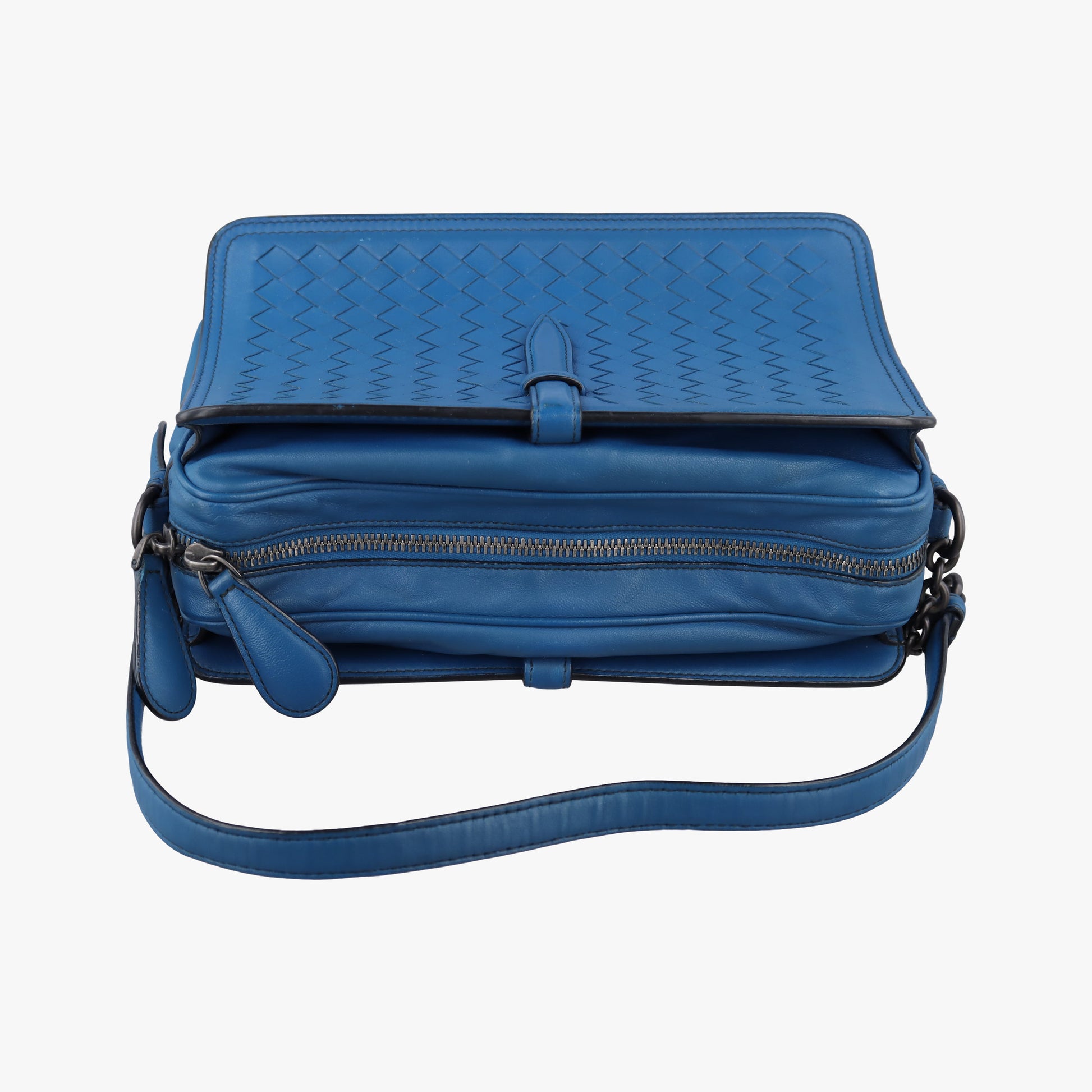 Intrecciato Blue lambskin B05728435Gイントレチャート ブルー ラムスキン B05728435G
