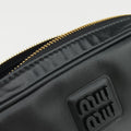 Logo belt Black leather DNP104ロゴベルト ブラック レザー DNP104