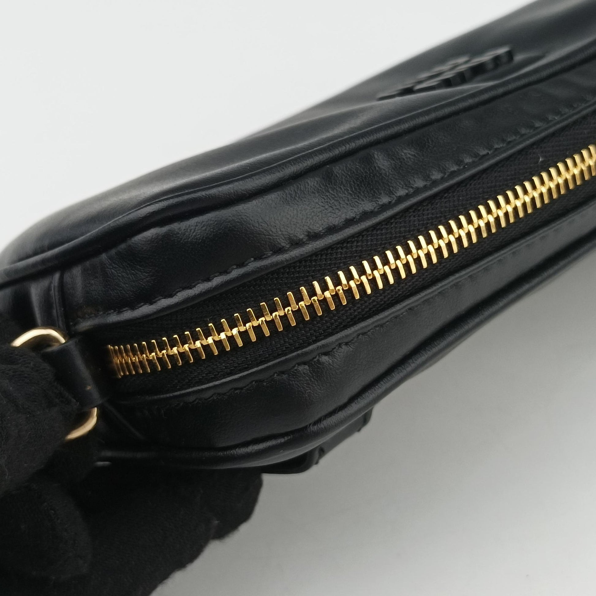 Logo belt Black leather DNP104ロゴベルト ブラック レザー DNP104