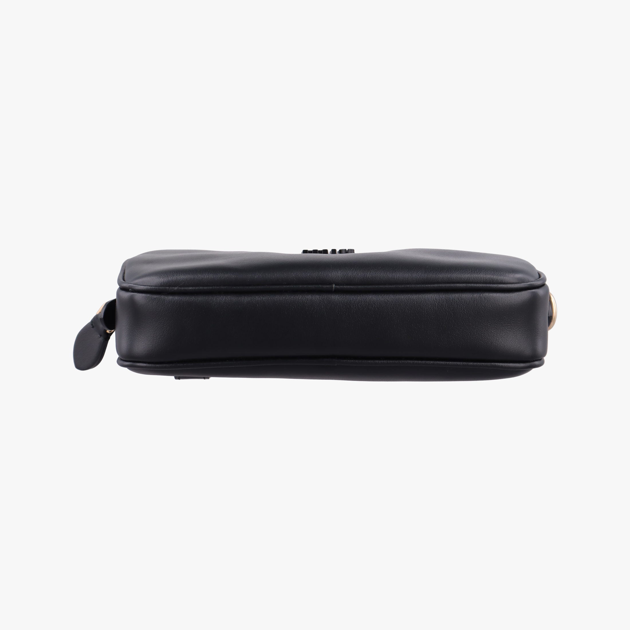 Logo belt Black leather DNP104ロゴベルト ブラック レザー DNP104