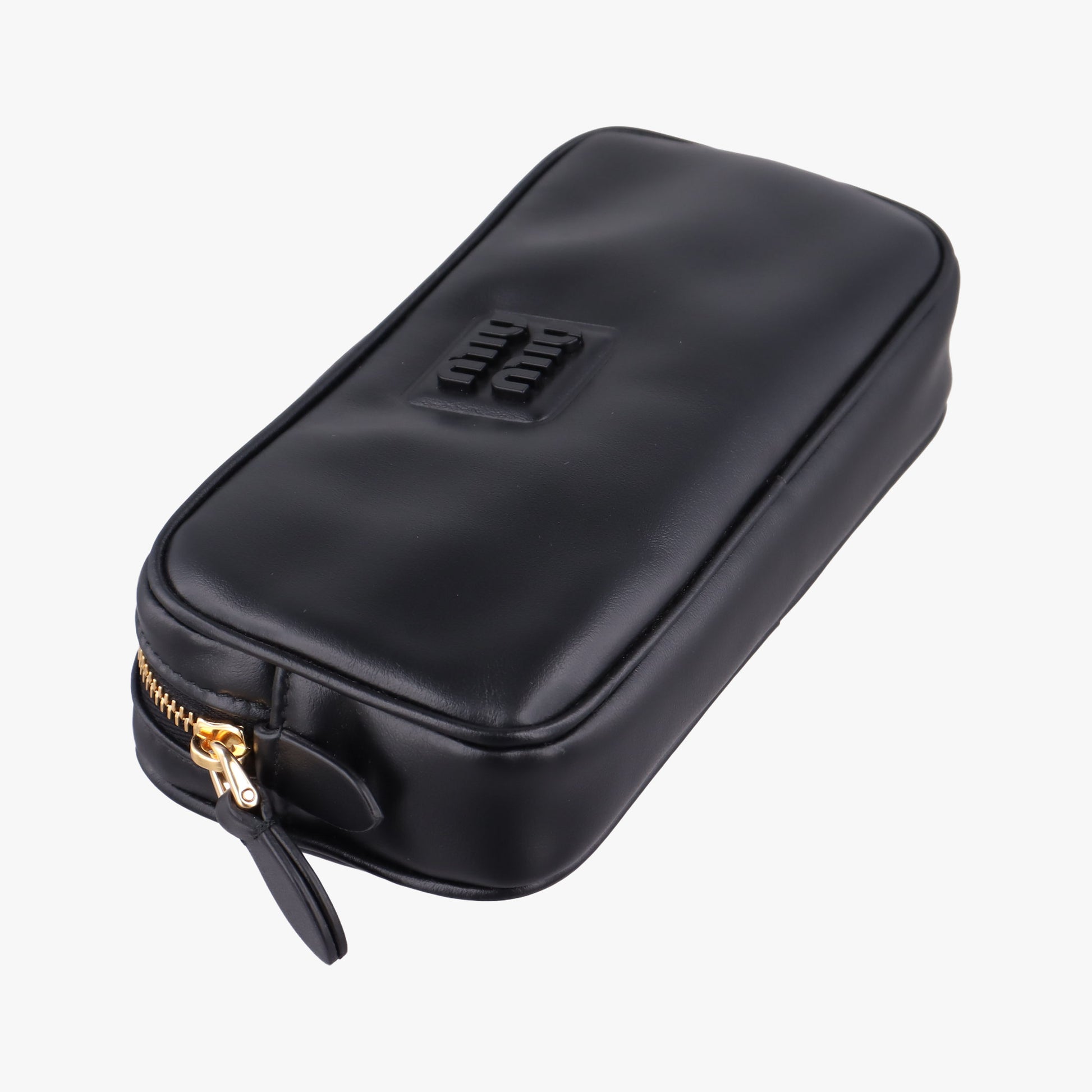 Logo belt Black leather DNP104ロゴベルト ブラック レザー DNP104