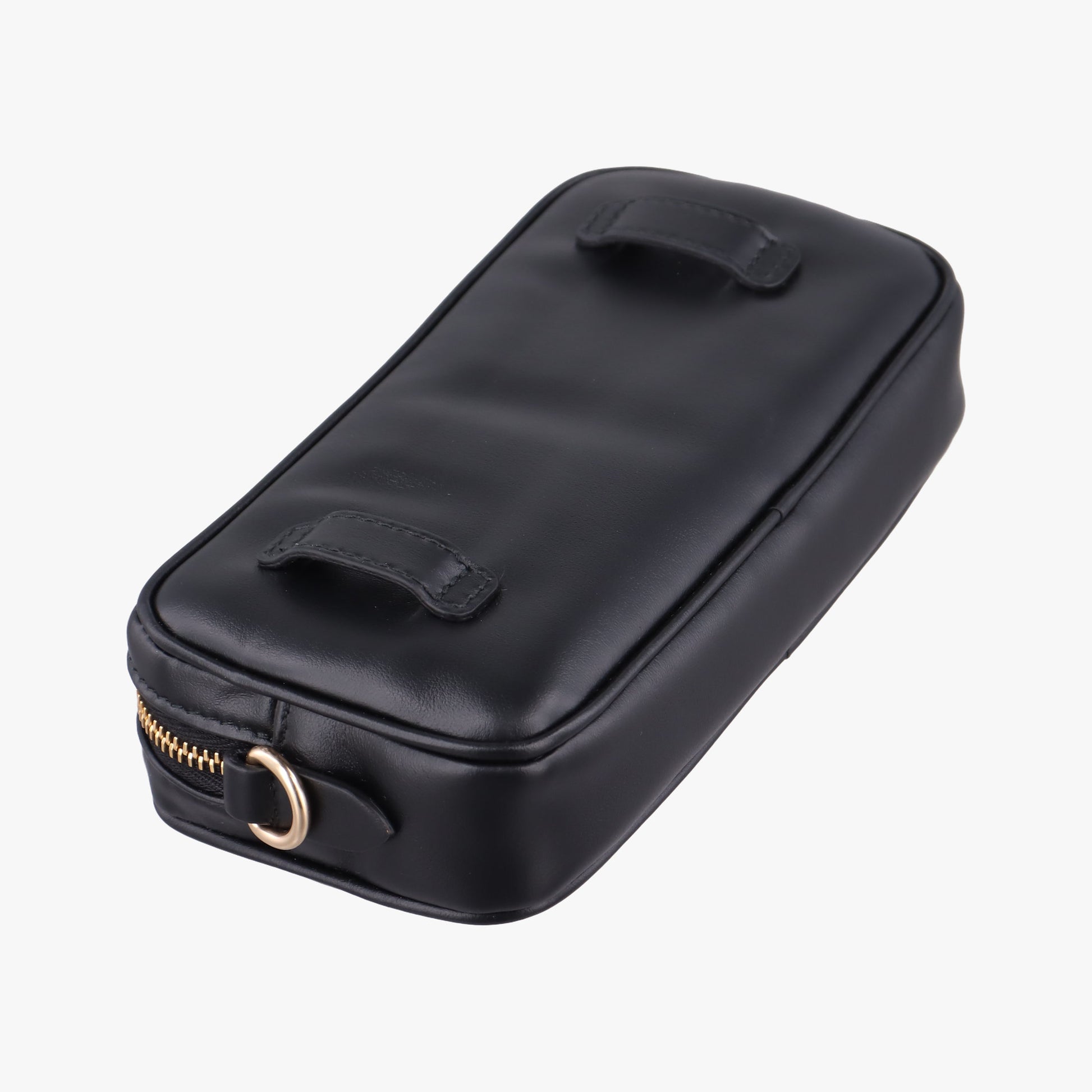 Logo belt Black leather DNP104ロゴベルト ブラック レザー DNP104