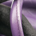 Pre-owned Prada ribbon gather Purple Leather BN1631 shoulderbag | stylenewstar