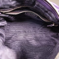 Pre-owned Prada ribbon gather Purple Leather BN1631 shoulderbag | stylenewstar