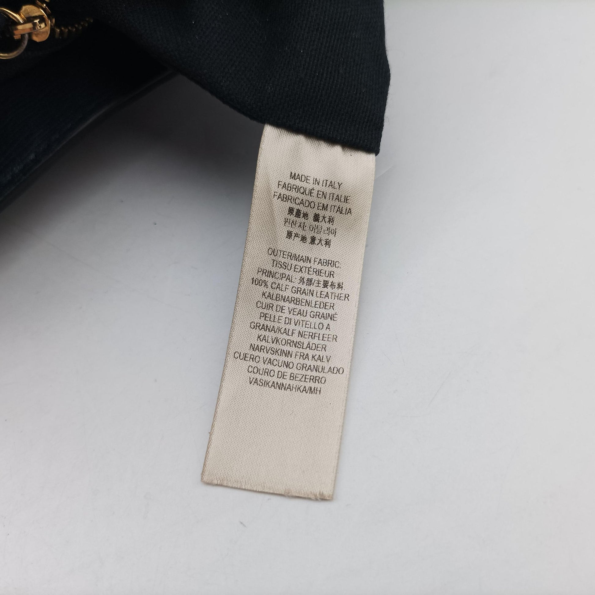 The Banner Navy×Multicolor Leather × Canvas ITCFAND10SCA 3983039/65Eバナー ネイビー×マルチカラー レザー ×キャンバス ITCFAND10SCA 3983039/65E