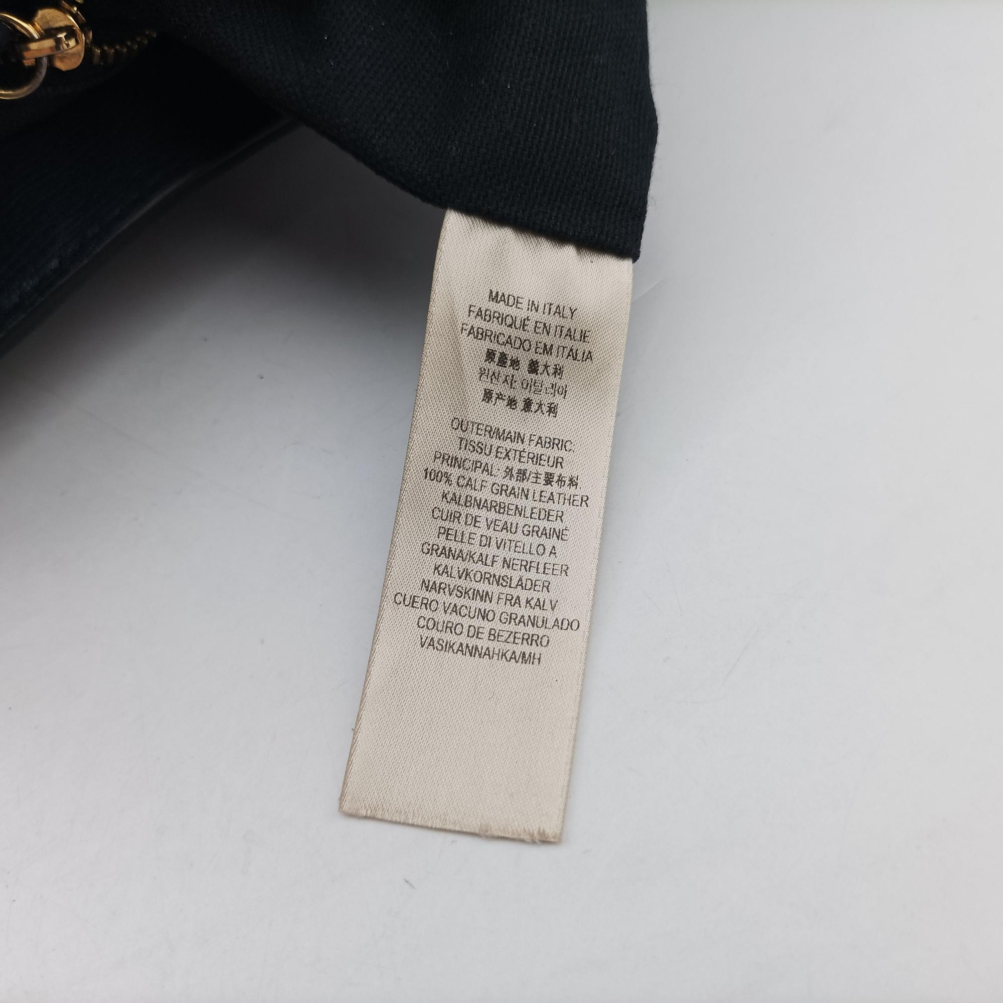 The Banner Navy×Multicolor Leather × Canvas ITCFAND10SCA 3983039/65Eバナー ネイビー×マルチカラー レザー ×キャンバス ITCFAND10SCA 3983039/65E