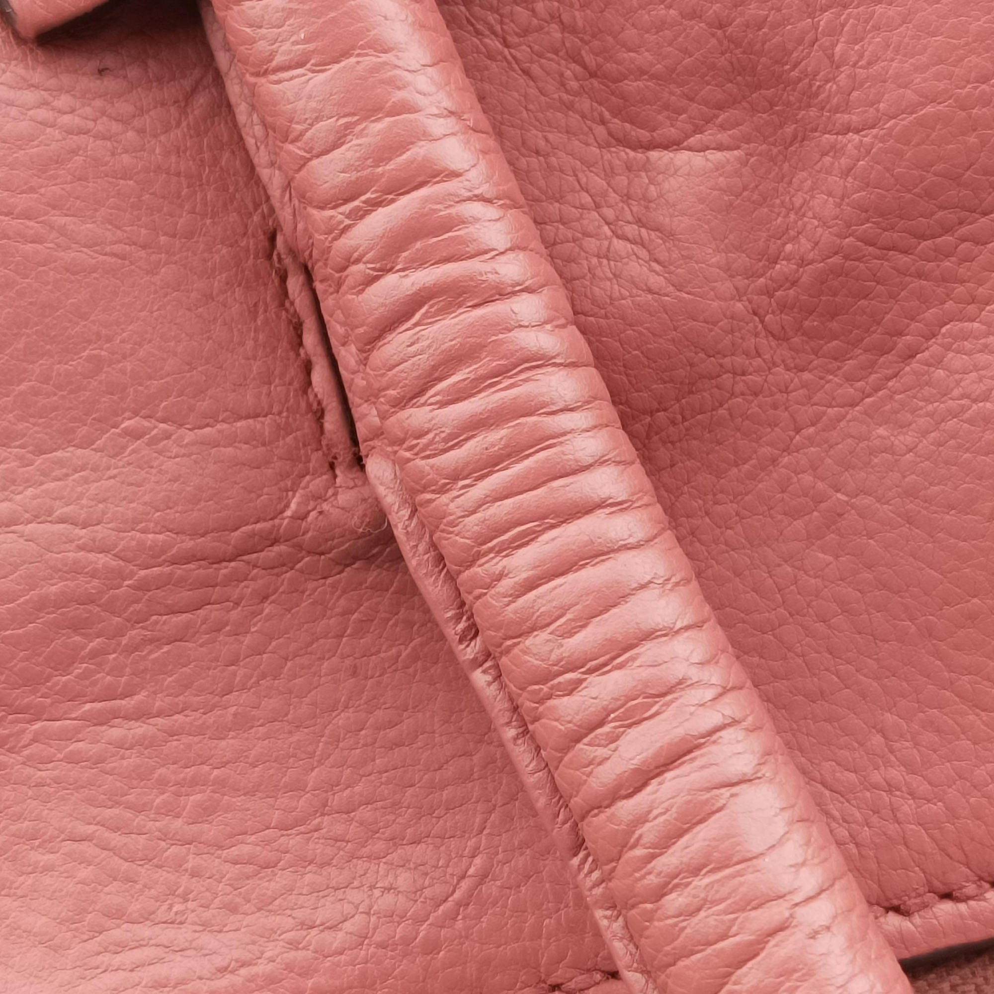 Pre-owned Prada Twin Pocket Winged Tote Pink Leather BN2619 shoulderbag | stylenewstar