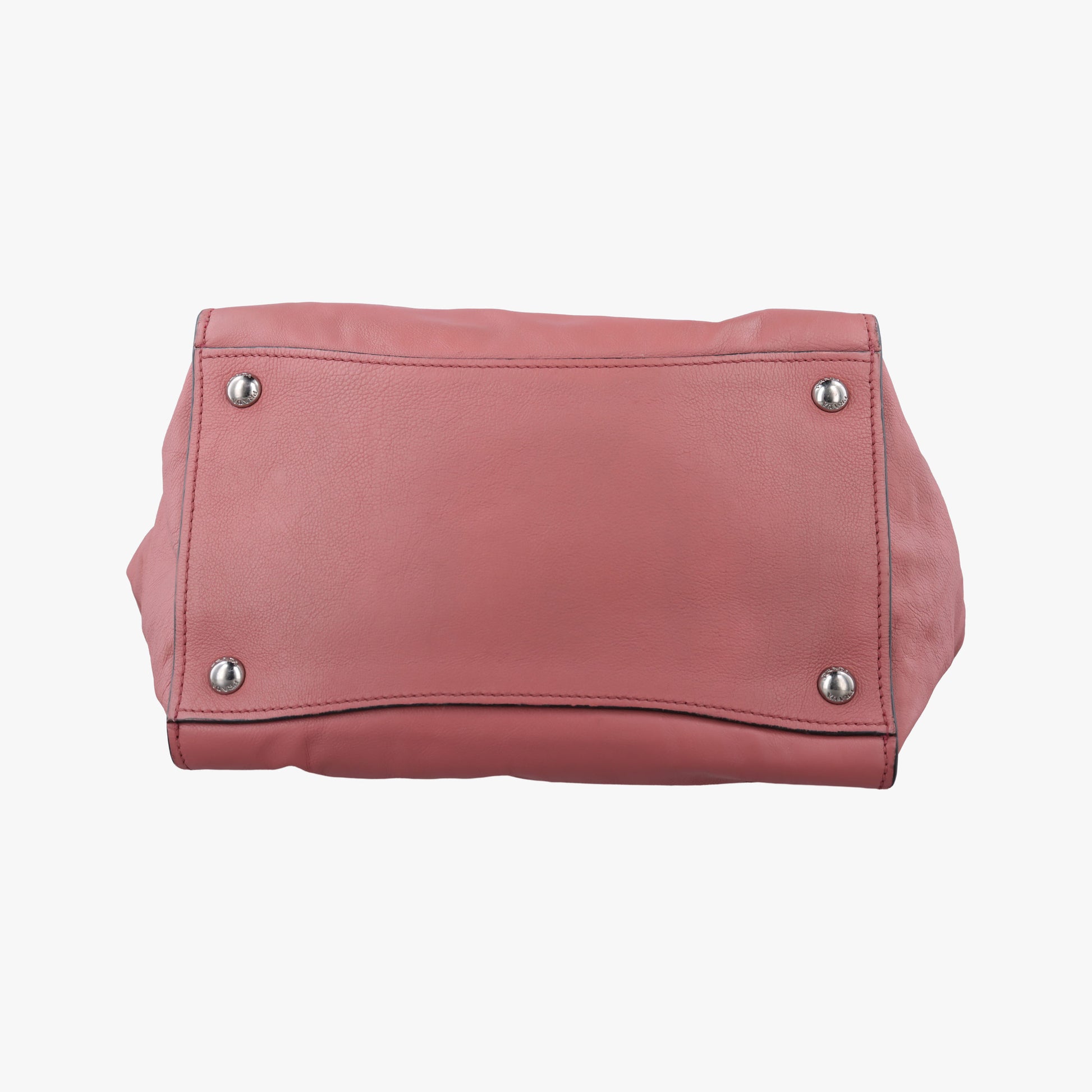 Pre-owned Prada Twin Pocket Winged Tote Pink Leather BN2619 shoulderbag | stylenewstar