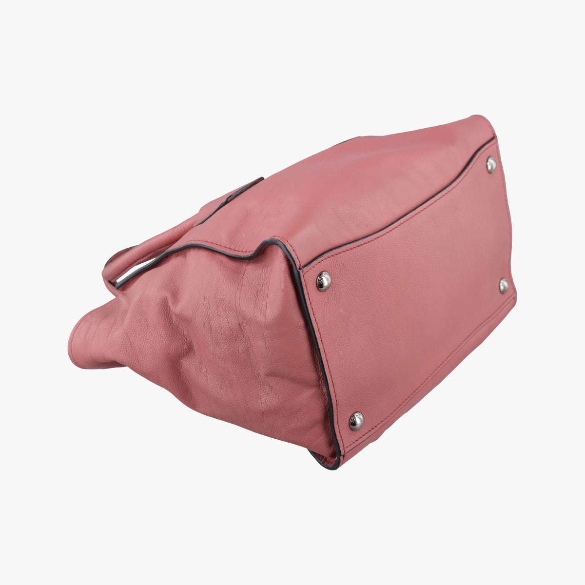 Pre-owned Prada Twin Pocket Winged Tote Pink Leather BN2619 shoulderbag | stylenewstar