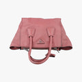 Pre-owned Prada Twin Pocket Winged Tote Pink Leather BN2619 shoulderbag | stylenewstar