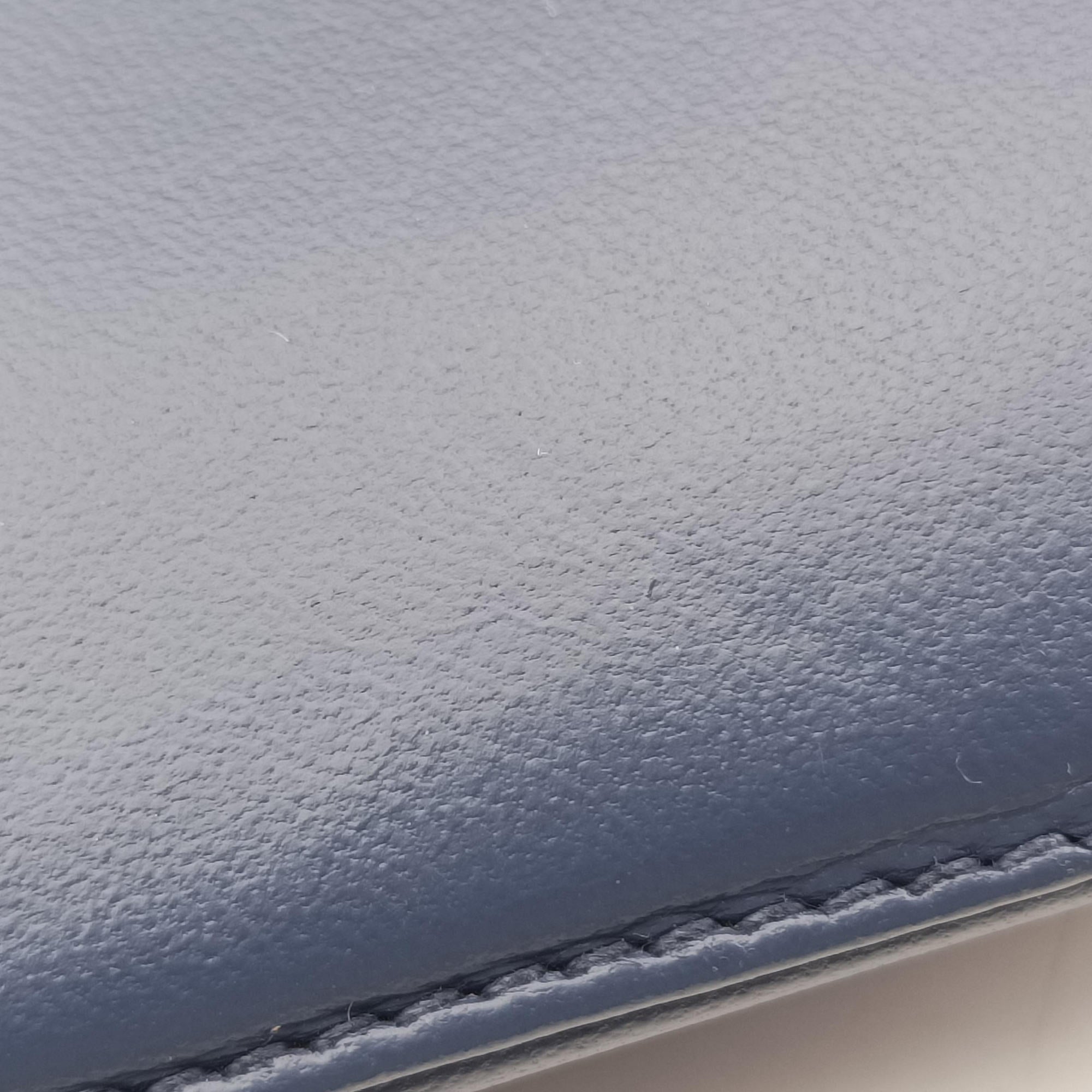 Pre-owned Loewe Anagram Navy Nappa Leather  shoulderbag | stylenewstar