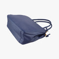 Pre-owned Loewe Anagram Navy Nappa Leather  shoulderbag | stylenewstar