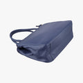 Pre-owned Loewe Anagram Navy Nappa Leather  shoulderbag | stylenewstar