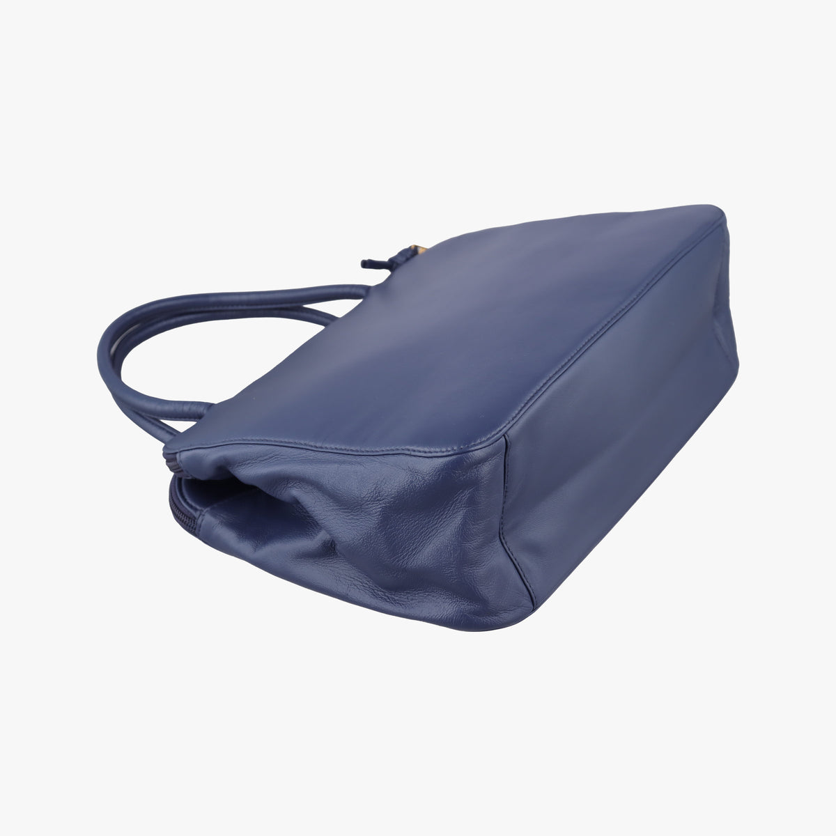 Pre-owned Loewe Anagram Navy Nappa Leather  shoulderbag | stylenewstar