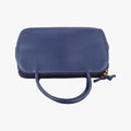Pre-owned Loewe Anagram Navy Nappa Leather  shoulderbag | stylenewstar