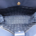 Pre-owned Loewe Anagram Navy Nappa Leather  shoulderbag | stylenewstar