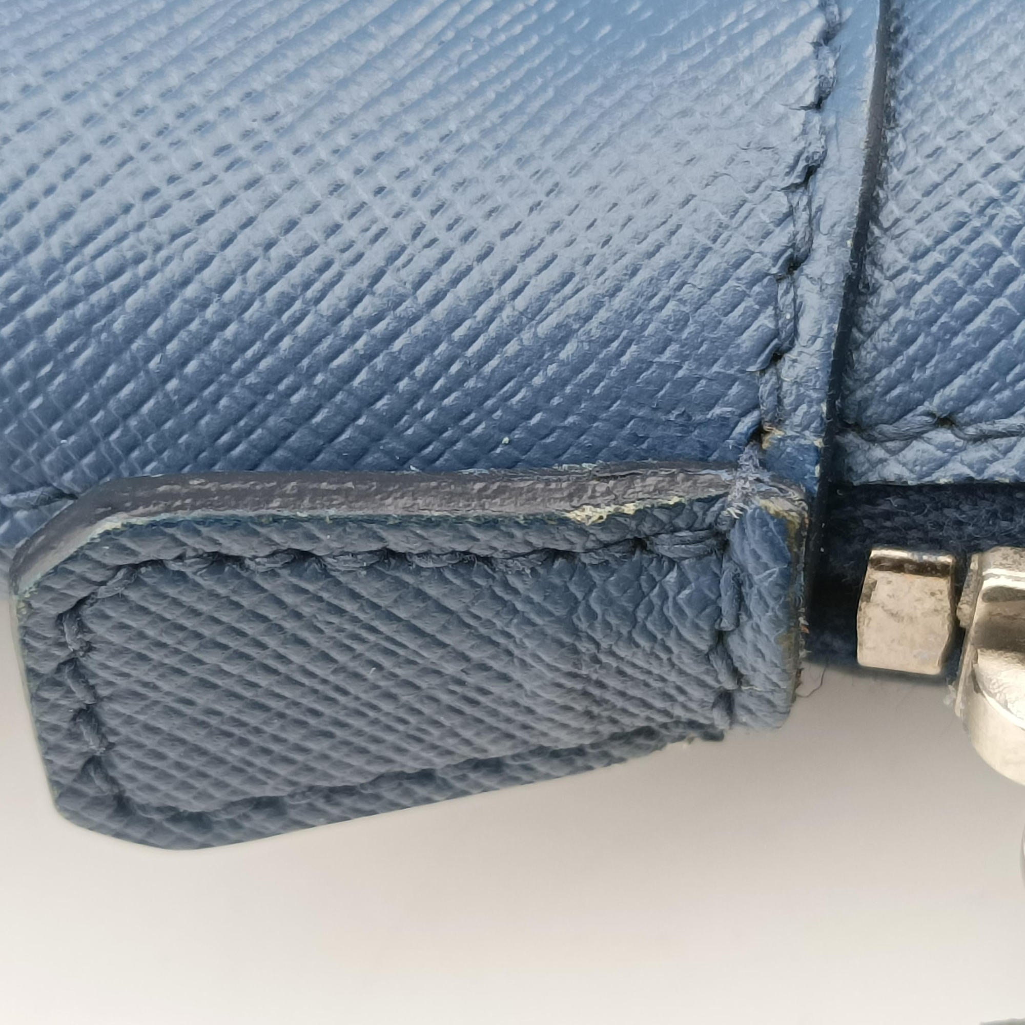 business bag briefcase Blue SAFFIANO Leather 2VE363 7/Iビジネスバッグ ブリーフケース ブルー サフィアーノレザー 2VE363 7/I