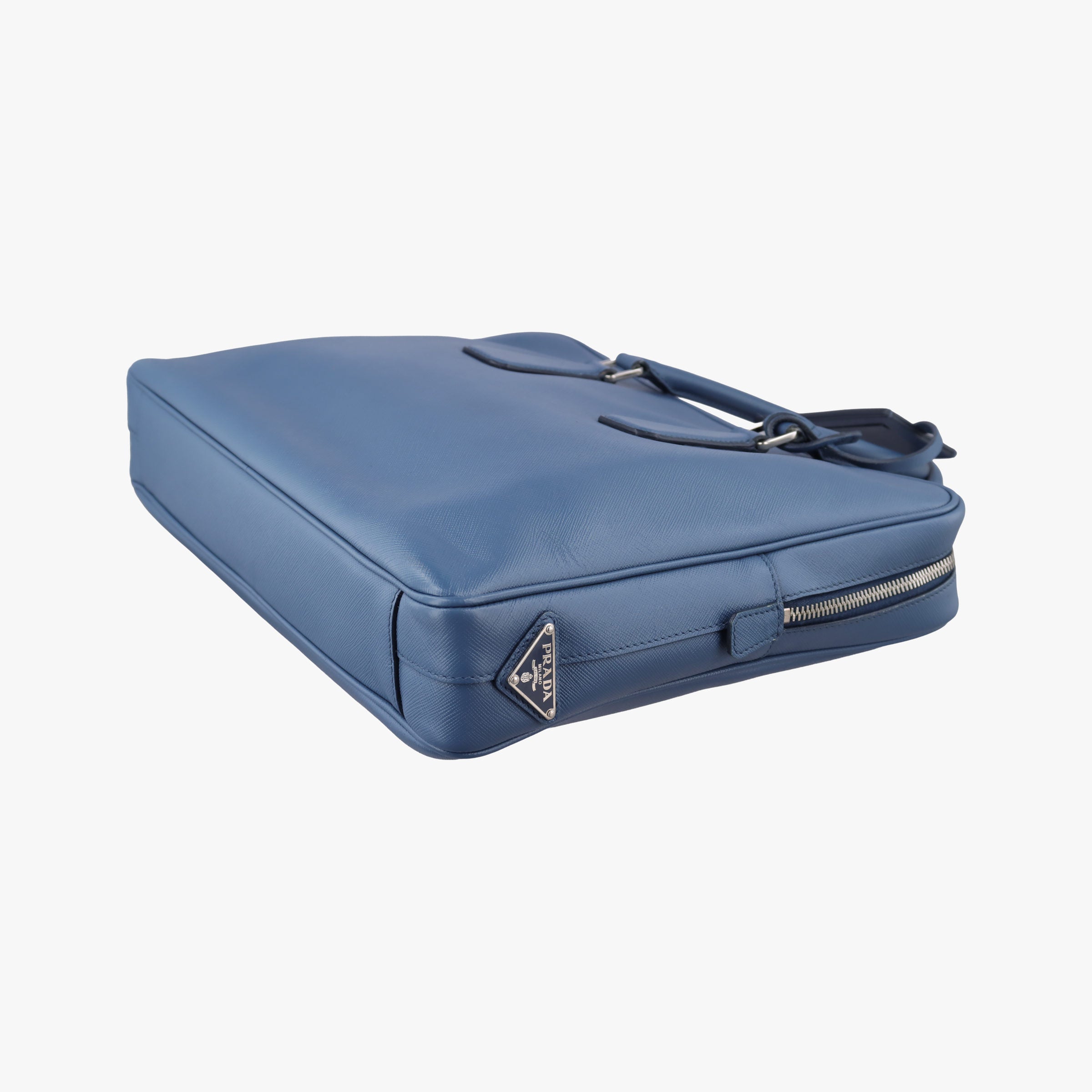 business bag briefcase Blue SAFFIANO Leather 2VE363 7/Iビジネスバッグ ブリーフケース ブルー サフィアーノレザー 2VE363 7/I