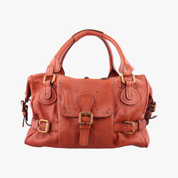 Pre-owned Chloe Paddington Orange Leather  handbag | stylenewstar