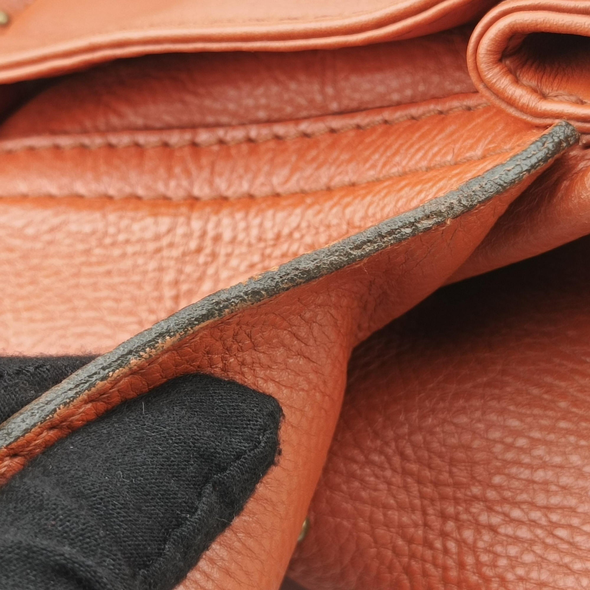 Pre-owned Chloe Paddington Orange Leather  handbag | stylenewstar