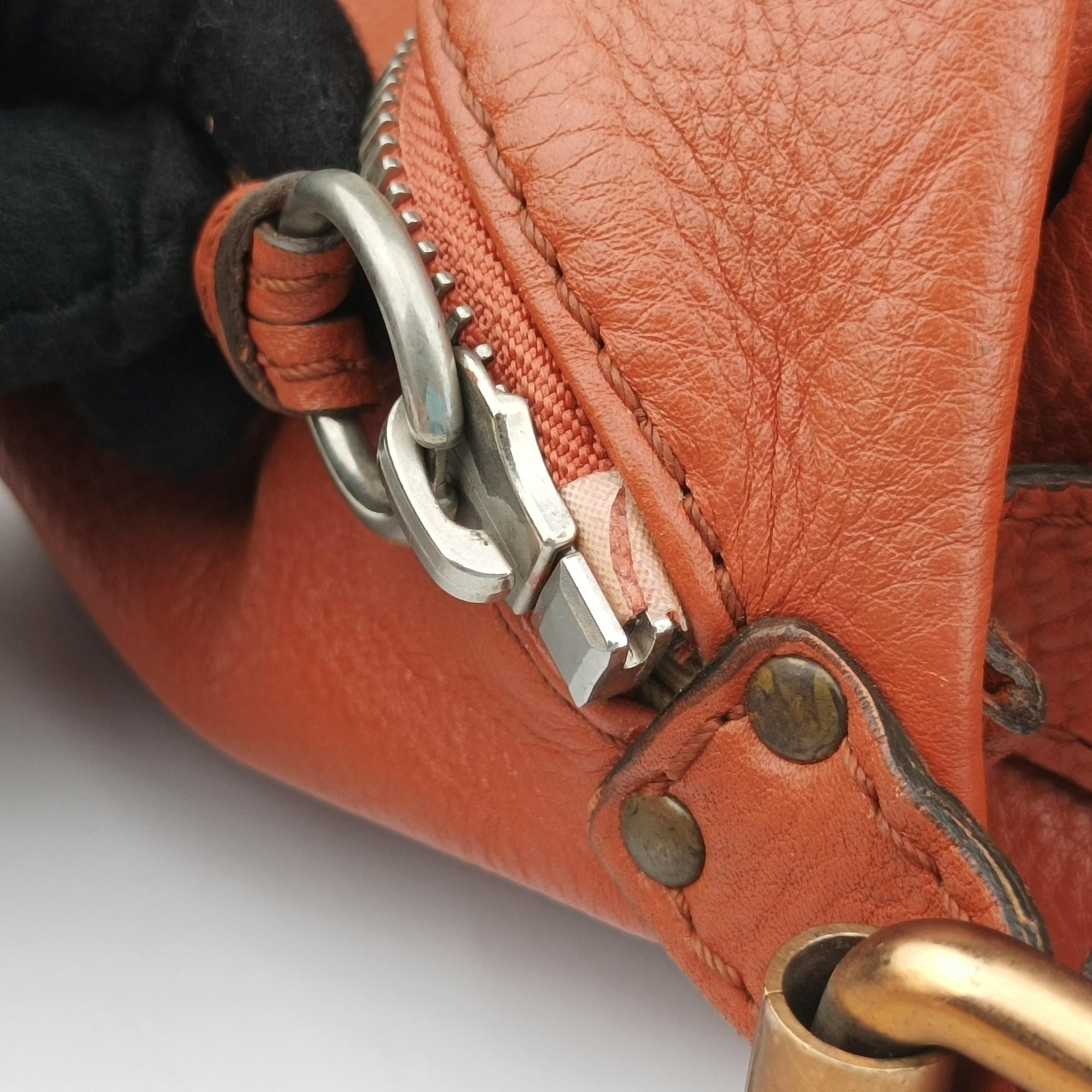 Pre-owned Chloe Paddington Orange Leather  handbag | stylenewstar