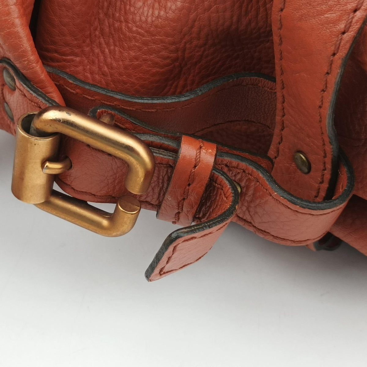 Pre-owned Chloe Paddington Orange Leather  handbag | stylenewstar