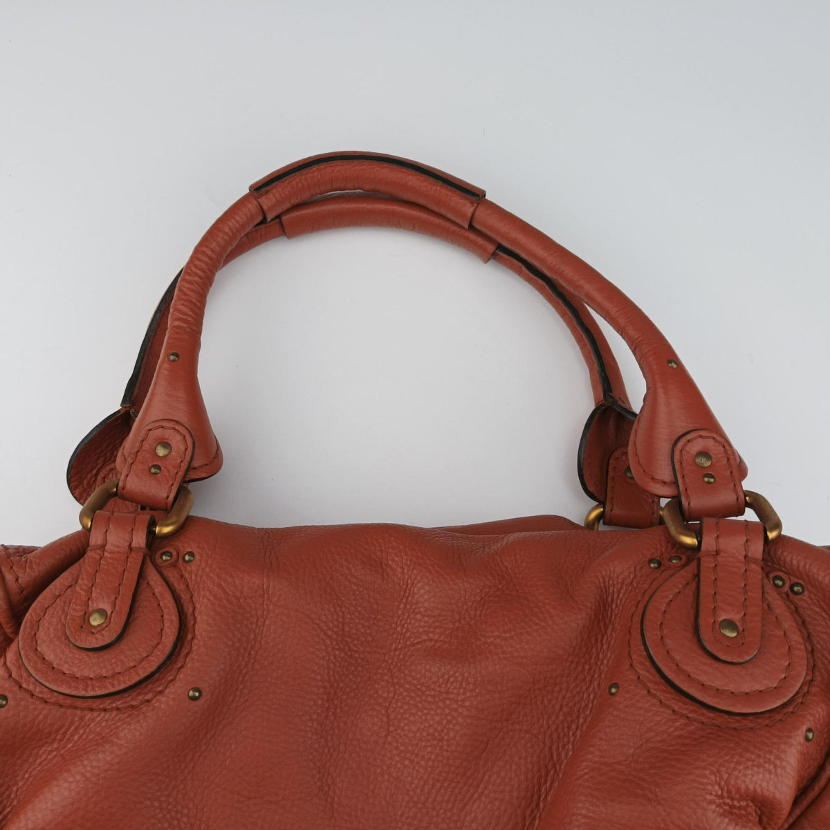 Pre-owned Chloe Paddington Orange Leather  handbag | stylenewstar